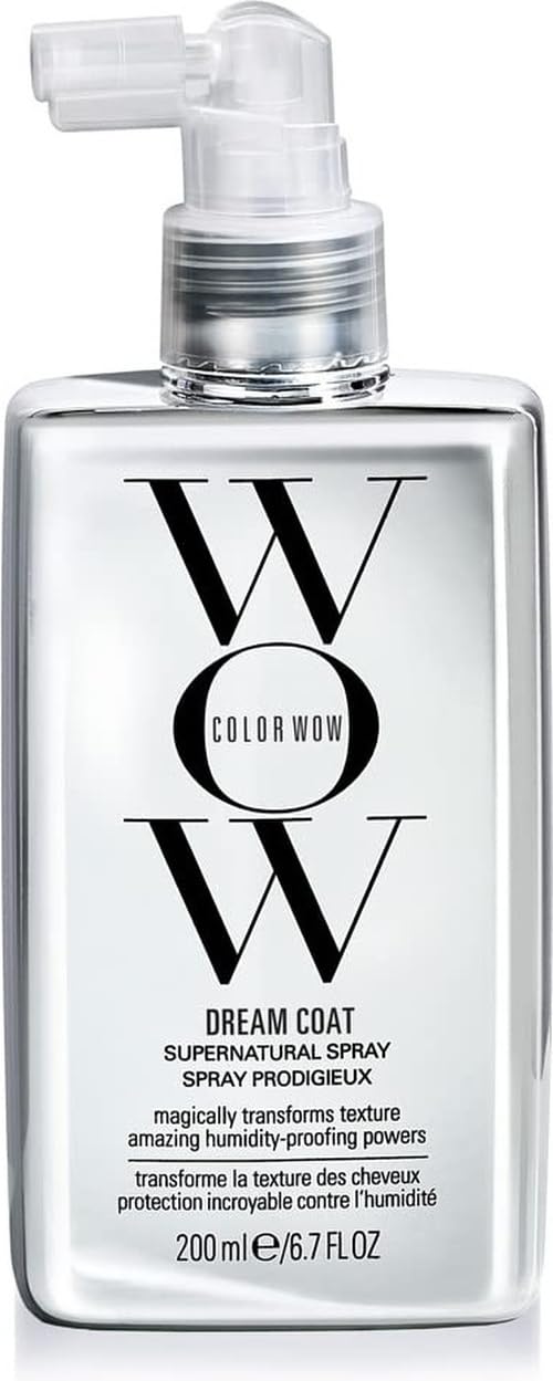 COLOR WOW Dream Coat Supernatural Spray, Anti-Humidity Frizz Control and Heat Protectant for Glassy, Shiny Hair