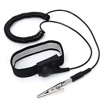 STREBITO Anti Static Wrist Strap, 11" Antistatic Wrist Band Grounding Bracelet ESD Wrist Strap Adjustable wristband with Alligator Clip, Extra Long Cord for PC Computer Building Electronics Repair