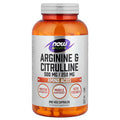 NOW Foods, Sports, Arginine & Citrulline, 240 Veg Capsules