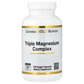 California Gold Nutrition, Triple Magnesium Complex, Malate, Citrate & Bisglycinate Chelate, 120 Veggie Capsules (105 mg per Capsule)