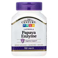 21st Century, Chewable Papaya Enzyme, 100 Tablets