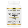 California Gold Nutrition, Triple Magnesium Complex, 70 mg , 90 Veggie Capsules