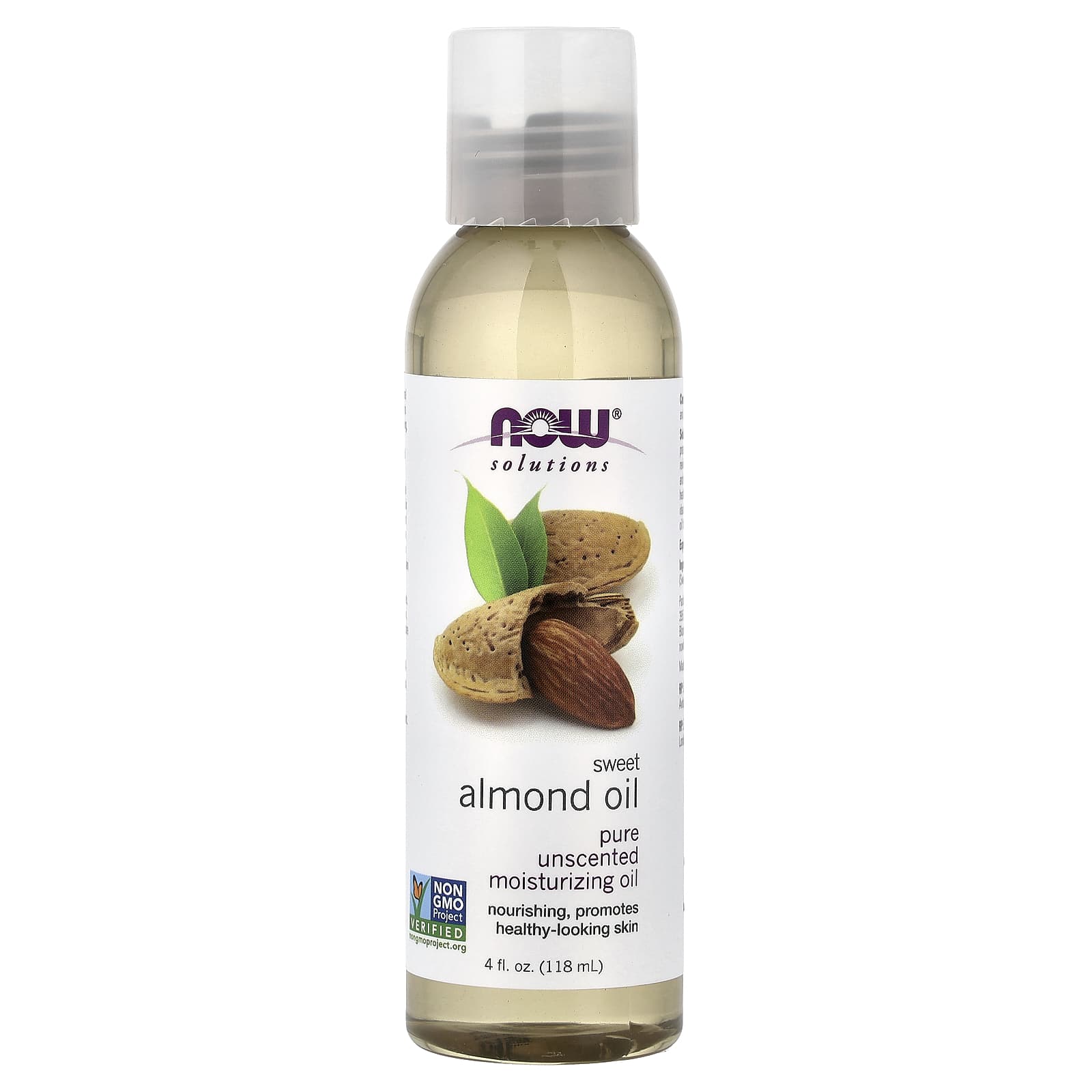Solutions, Sweet Almond Oil, Unscented, 4 fl oz (118 ml)